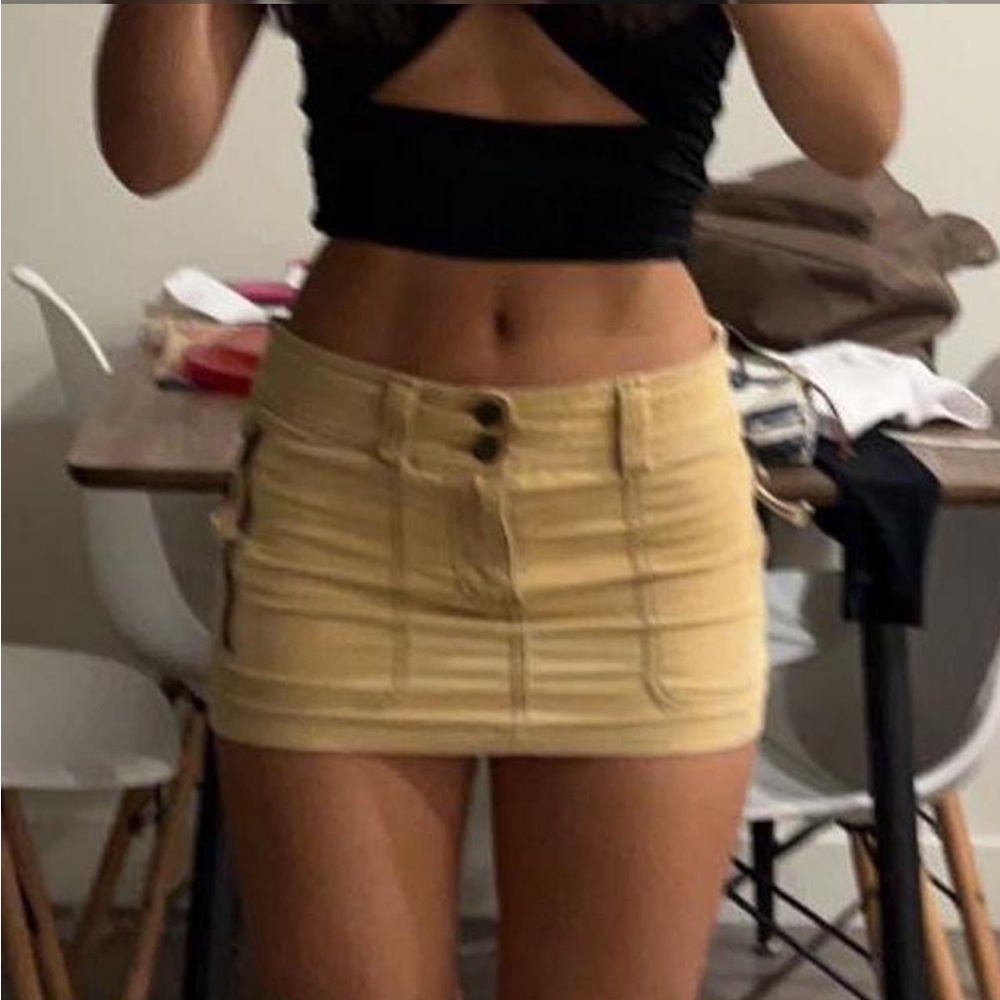 Vintage Abercrombie low-rise corduroy mini skirt